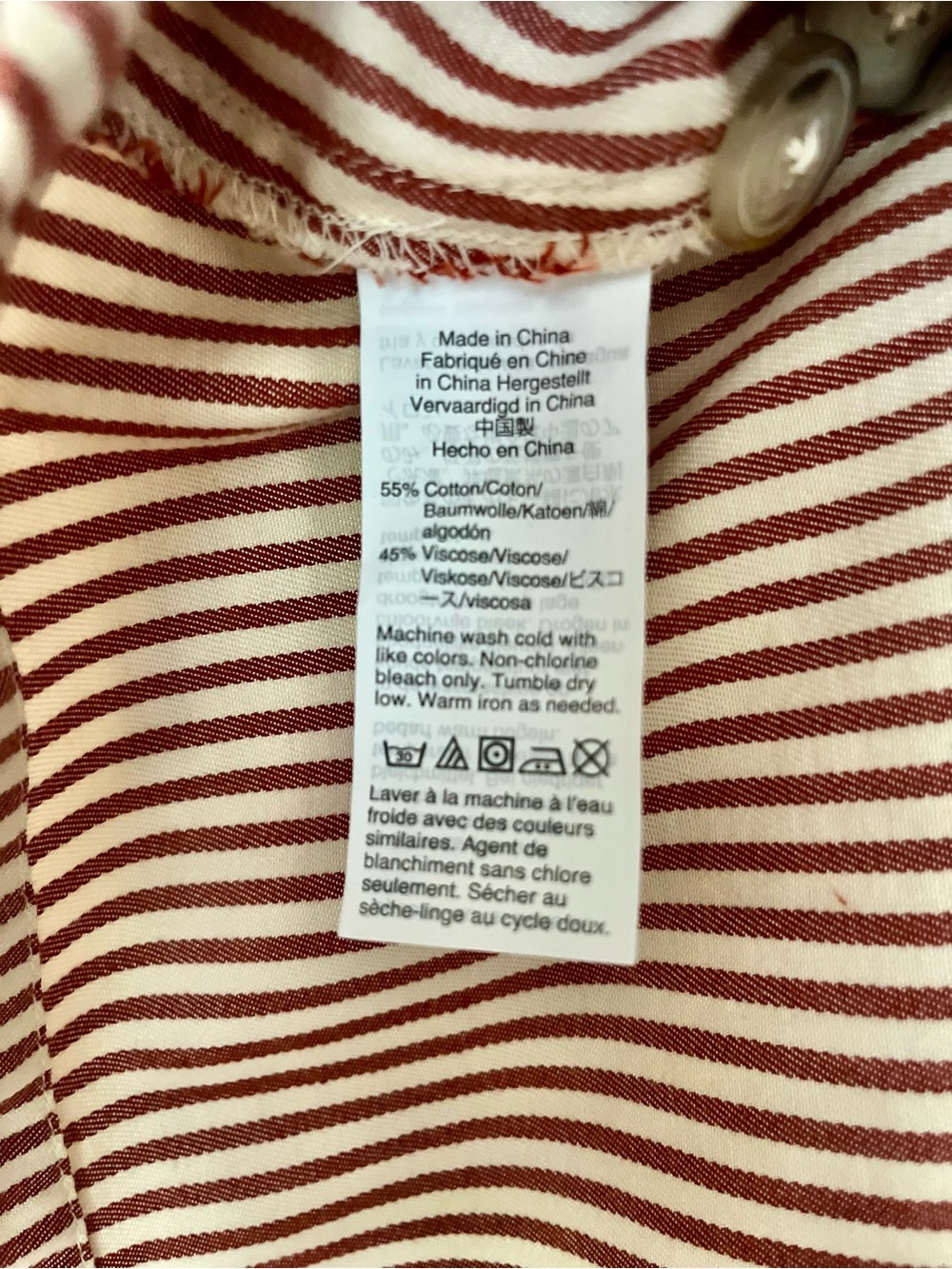 Madewell Button-Front Midi Skirt Size 6 Like New - Picture 4 of 7